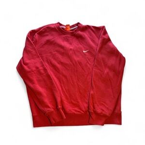 Y2K Nike Men's  Red Crewneck Sweater